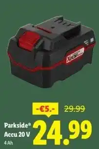 Lidl Parkside® Accu 20 V aanbieding