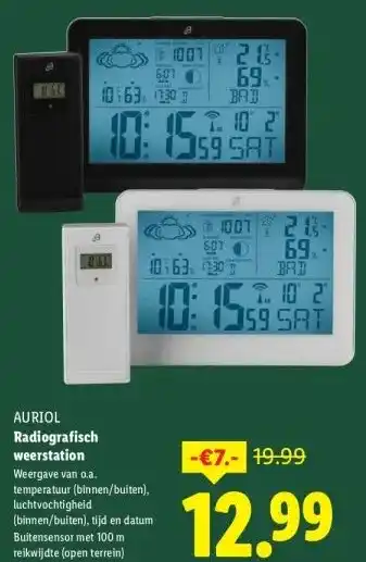 Lidl Radiografisch weerstation aanbieding