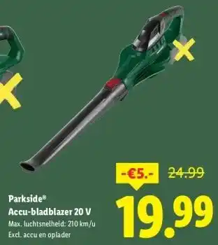 Lidl Accu-bladblazer 20 V aanbieding