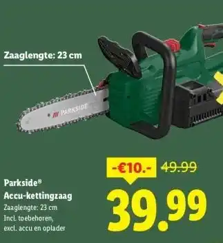 Lidl Accu-kettingzaag aanbieding
