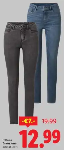 Lidl Dames jeans aanbieding