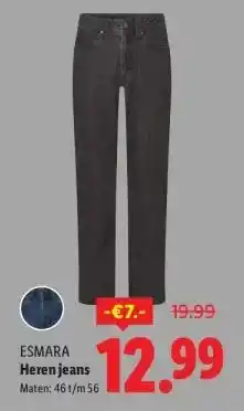 Lidl Heren jeans aanbieding
