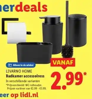 Lidl Badkamer accessoiress aanbieding