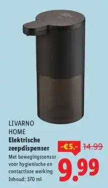 Lidl Elektrische zeepdispenser aanbieding