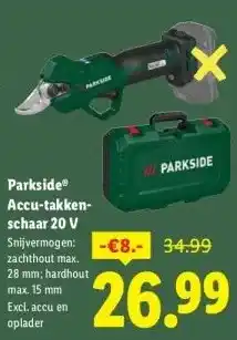 Lidl Parkside® Accu-takken- schaar 20 V aanbieding