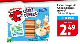 Hoogvliet La Vache qui rit Cheez dippers naturel aanbieding
