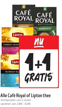Jumbo Alle Café Royal of Lipton thee aanbieding