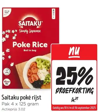 Jumbo Saitaku poké rijst aanbieding