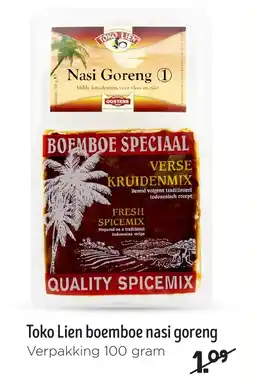 Jumbo Toko Lien boemboe nasi goreng aanbieding