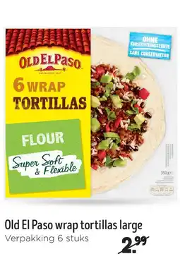 Jumbo Old El Paso wrap tortillas large aanbieding