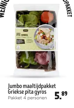 Jumbo Jumbo maaltijdpakket Griekse pita gyros aanbieding