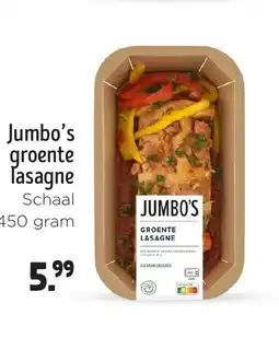 Jumbo Jumbo's groente lasagne aanbieding