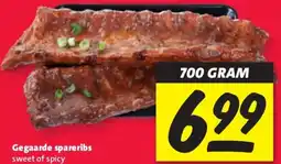 Nettorama Gegaarde spareribs sweet of spicy aanbieding