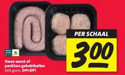 Nettorama Verse worst of panklare gehaktballen aanbieding