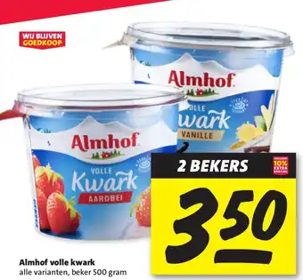Nettorama Almhof volle kwark aanbieding