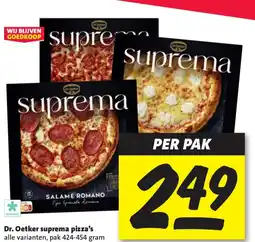 Nettorama Dr. Oetker suprema pizza's aanbieding