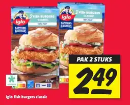 Nettorama Iglo fish burgers classic aanbieding