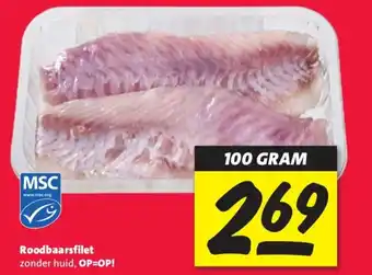 Nettorama Roodbaarsfilet zonder huid aanbieding