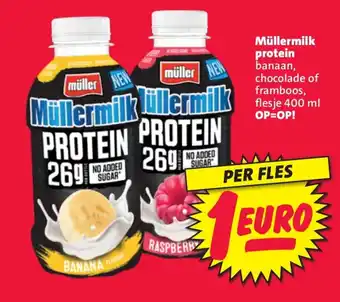 Nettorama Müllermilk protein banaan, chocolade of aanbieding