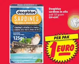 Nettorama Deepblue sardines in olie aanbieding