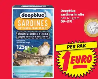 Nettorama Deepblue sardines in olie aanbieding
