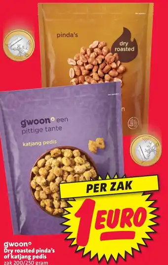 Nettorama Gwoonº Dry roasted pinda's of katjang pedis aanbieding