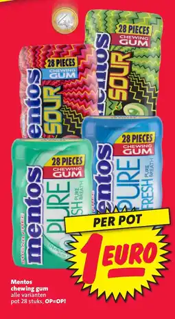 Nettorama Mentos chewing gum aanbieding