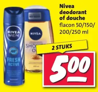 Nettorama Nivea deodorant of douche aanbieding