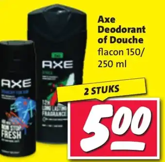 Nettorama Axe Deodorant of Douche aanbieding