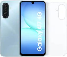 Coolblue Samsung Galaxy A17 128GB Blauw 4G + Samsung Back Cover Transparant aanbieding