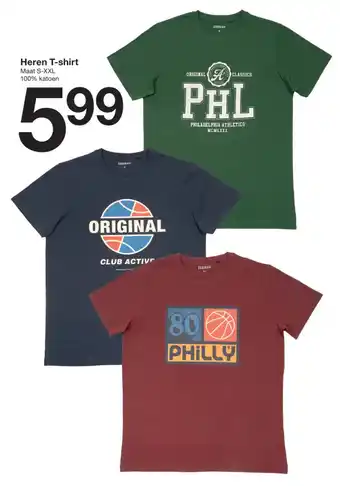 Zeeman Heren T-shirt aanbieding