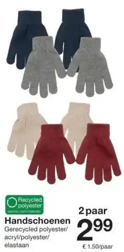 Zeeman Handschoenen aanbieding