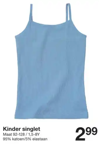 Zeeman Kinder singlet aanbieding