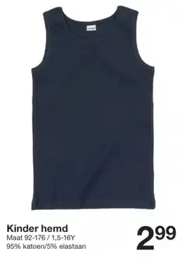 Zeeman Kinder hemd aanbieding