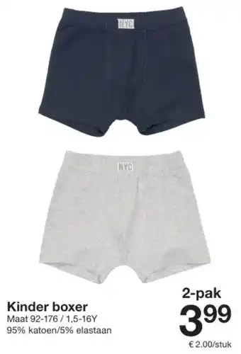 Zeeman Kinder boxer aanbieding