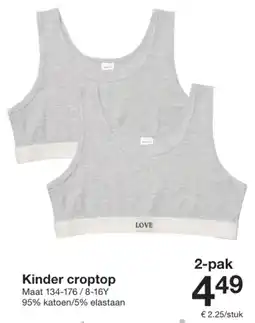 Zeeman Kinder croptop aanbieding