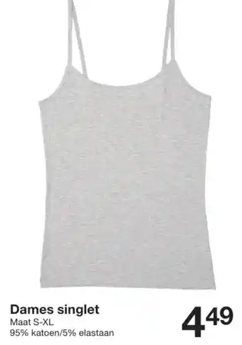 Zeeman Dames singlet aanbieding