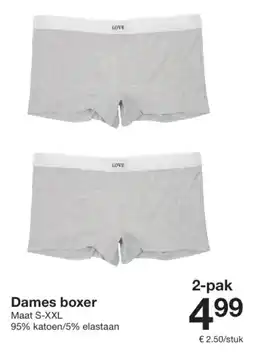 Zeeman Dames boxer aanbieding