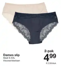 Zeeman Dames slip aanbieding