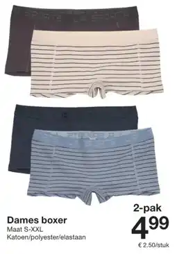 Zeeman Dames boxer aanbieding