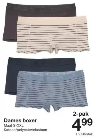 Zeeman Dames boxer aanbieding