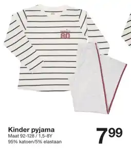 Zeeman Kinder pyjama aanbieding