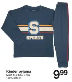 Zeeman Kinder pyjama aanbieding