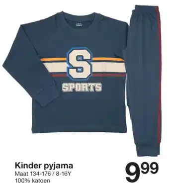 Zeeman Kinder pyjama aanbieding
