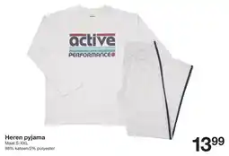Zeeman Heren pyjama aanbieding