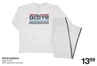 Zeeman Heren pyjama aanbieding