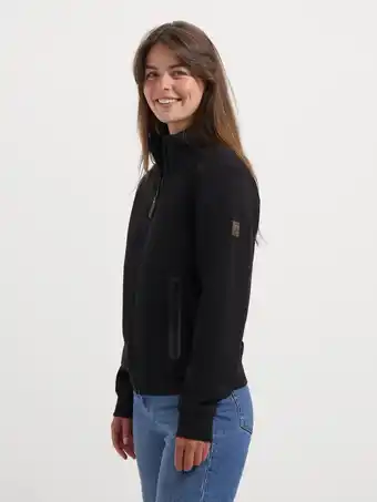 ANWB Travelin' Olia Dames Outdoorvest Sweatvest Zwart aanbieding