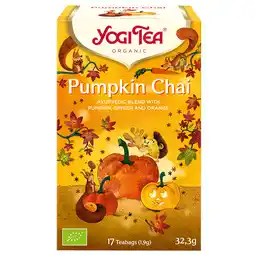Holland & Barrett Yogi Tea Pumpkin Chai - 17 theezakjes aanbieding