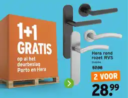 GAMMA Hera rond rozet RVS aanbieding
