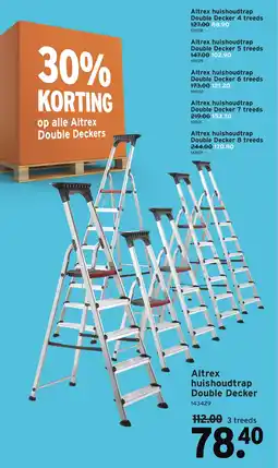 GAMMA Altrex huishoudtrap Double Decker aanbieding